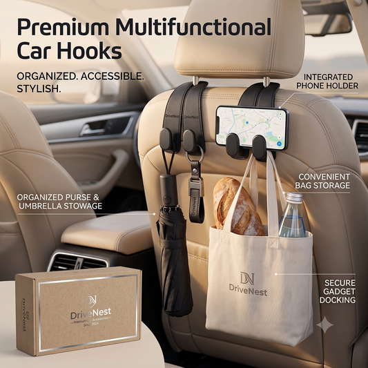 HookMate™ Car Headrest Storage Hook